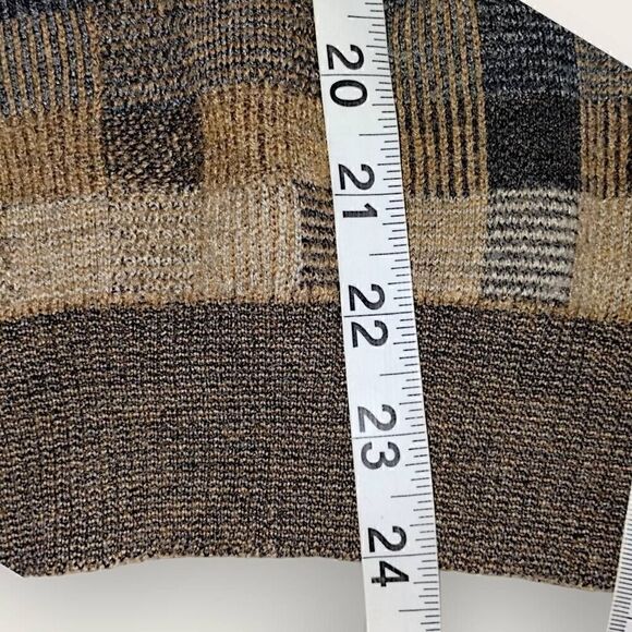 Vtg Jack Leftcourt Mens Sweater Sz XL Pullover Blue Brown Geometrics‎ 80s Preppy - Picture 12 of 13